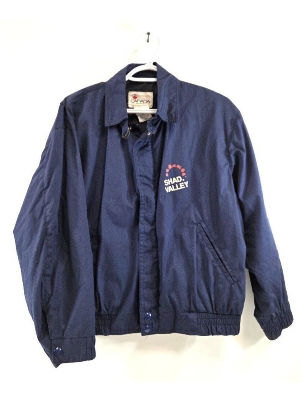 Vintage Shad Valley Bomber Jacket Mens Size Small 80s Canada Sportswear